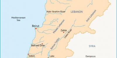 Lebanon mito ramani